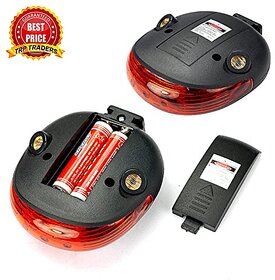 M10339 Genric FactoryDirectPro 5 LED Tail Light with Twin Laser Road Safety Lights for Bikes