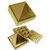 Brass Multi layer Vastu Pyramid Closed Set - golden pyramid