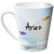 Hot Muggs Simply Love You Ariez Conical Ceramic Mug 350ml