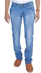 Men's Regular Fit Blue Jeans.