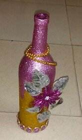Beautiful Hand Made Flower Vase Made with Sparkle