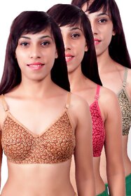 riya gold bra pack of 3