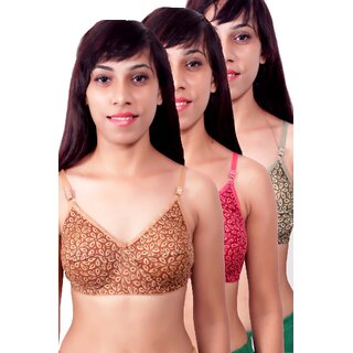 riya gold bra pack of 3