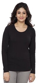 Womens Basic T Shirt Full Sleeve Round Neck
