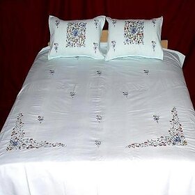 white cortan bedsheet