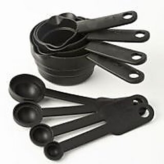 8pcs Measuring Plastic Cup Spoon Kitchen Tool Set