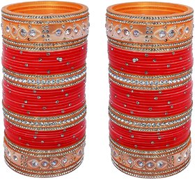 Maroon Bridal Punjabi Choora, Wedding Chudas