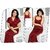 Womens Sleep Wear Set 2p Nighty Over Coat 186 Maroon Night Wear Gift Bed Gown and Robe Set Gurlz Hot Lounge