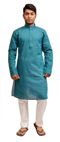 Porwal Blue Color Cotton Kurta Pyjama Porwal925 KD/29