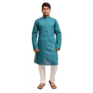 Porwal Blue Color Cotton Kurta Pyjama Porwal925 KD/29
