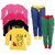 Indiweaves Girls Combo Pack 6 Pack Of 4 Full Sleeves T-shirts And 2 Lowerst