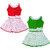 Flora Self Design Cotton (Combi) Dresses For Girls