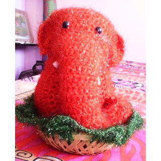 lord ganesha beautiful woolen design showpiece