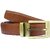 Phoenix International Men Brown Genuine Leather Belt(Brown-1)