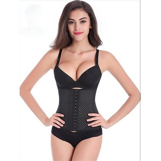 Womens 3 hooks instant tummy tuck slim waist belt body shaper cincher trimmer