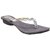 Gray Faux Leather Daily Wear Flat Sandal For Women