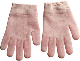 Importikah Pink Moisturize Gel Spa Gloves Soften Repair Cracked Skin Treatment (Pink)