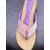Faux Leather Ladies Flats Purple
