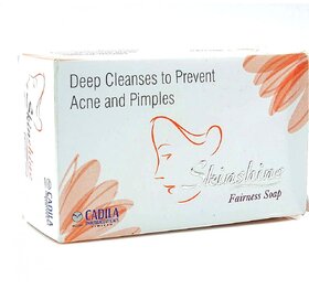 Skin-shine Fairness Soap for Deep Cleanses to prevent Acne  Pimples 75g( set of 10 pcs.).