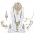 Designer White Stone Wedding Bridal Jewellery set 9 pcs.