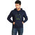 Campus Sutra Blue The Vitruvian Man Hoodie