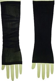 love4ride Black Plain Arm Sleeves For Bikers