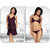 Sleep Wear set 3pc Bra Panty  Babydoll New Sheer Night Wear Fancy Bed Dress Honeymoon / Date Nightie 592E Dark Wine