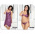 Sleep Wear set 3pc Bra Panty  Babydoll New Sheer Night Wear Fancy Bed Dress Honeymoon / Date Nightie 592F Ash Purple