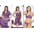 Daily Night Wear Set 4pc Bra Panty Sheer Babydoll  Over Coat Purple Night  Robe Set Bed Dress Fun Sleepwear 2052F
