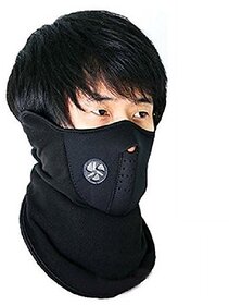 Neoprene Half Face Black Bike Riding Face Mask Free Size