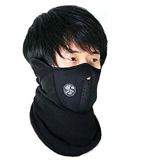 Neoprene Half Face Black Bike Riding Face Mask Free Size