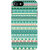 Fiobs Designer Phone Back Case Cover   7 ( Blue Triangle Pattern Design  )