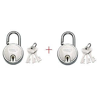Godrej Shakti Round Padlock 5 Lever 40 Mm (Set of 2)