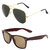 Zyaden Combo of 2 Aviator & Wayfarer Sunglasses