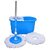 Plastic Floor Cleaning Mop with Steel Rod