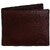 K London Brown Multi Card Coin Pocket  2 ID Window Real Pure Leather Mens Wallet-2005brn
