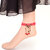 Cinderella Stunning Pink Drop Lace Anklet