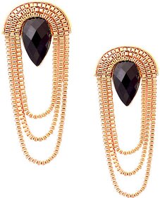 Savvy Gold Shining Brass Drop Earring