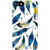 Fiobs Designer Phone Back Case Cover   7 ( Blue Feather Leaf Colorful  Pattern Design  )