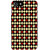 Fiobs Designer Phone Back Case Cover   7 ( Black Maroon Light Brown Colorful Pattern Design  )