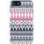 Fiobs Designer Phone Back Case Cover   7 ( Colorful Pink Blue Pattern Design Triangle Blue )
