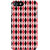 Fiobs Designer Phone Back Case Cover   7 ( Red Black Diamond Colorful Pattern Design  )