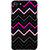 Fiobs Designer Phone Back Case Cover   7 ( Black Pink Colorful Pattern Design )
