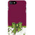 Fiobs Designer Phone Back Case Cover   7 ( Purple Green Flower With A Bow )