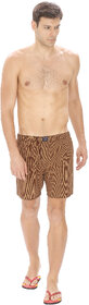 KARPA Brown Chequred Cotton Boxer for Men