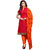 Decent World Dark Orange Dress Material with Matching Dupatta (Unstitched)