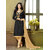 Decent world Black Heavy Dress Material With Matching Dupatta ABN73011 (Unstitched)