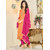 Decent World chanderi cotton Orange Embroidery Casual Salwar suit Unstoitched Online (Unstitched)