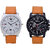 Codice Black Dial Brown Luxury Men's and boys watch(Pack of 2)