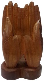 Christmas Gift / Christmas Sale Crafts'man Beautiful Wooden Mobile Phone Holder with Carving in hand shape